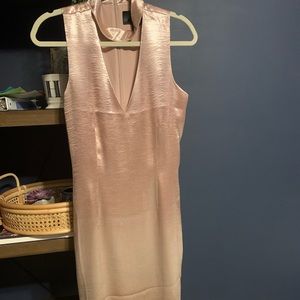 Blush shimmer dress